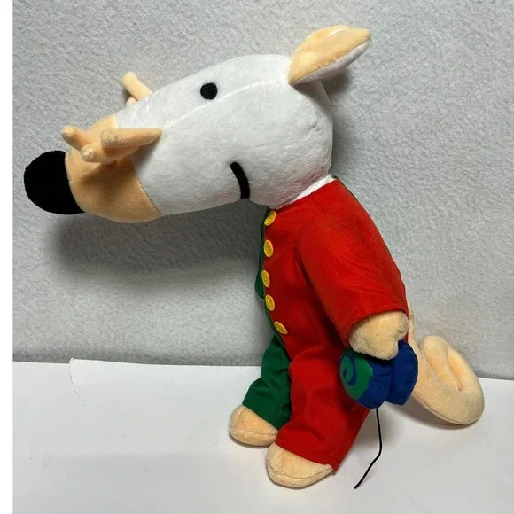 Vintage Maisy Mouse Plush Stuffed Animal Green Red YoYo 13" nostalgic not Tested - Picture 12 of 15